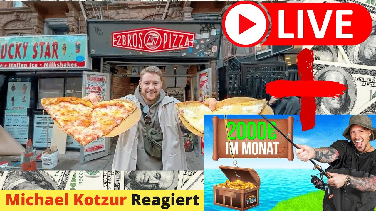 Live - 1$ Pizza in New York City + 2000€ im Monat mit brandneuem Crypto Game | Selbstexperiment