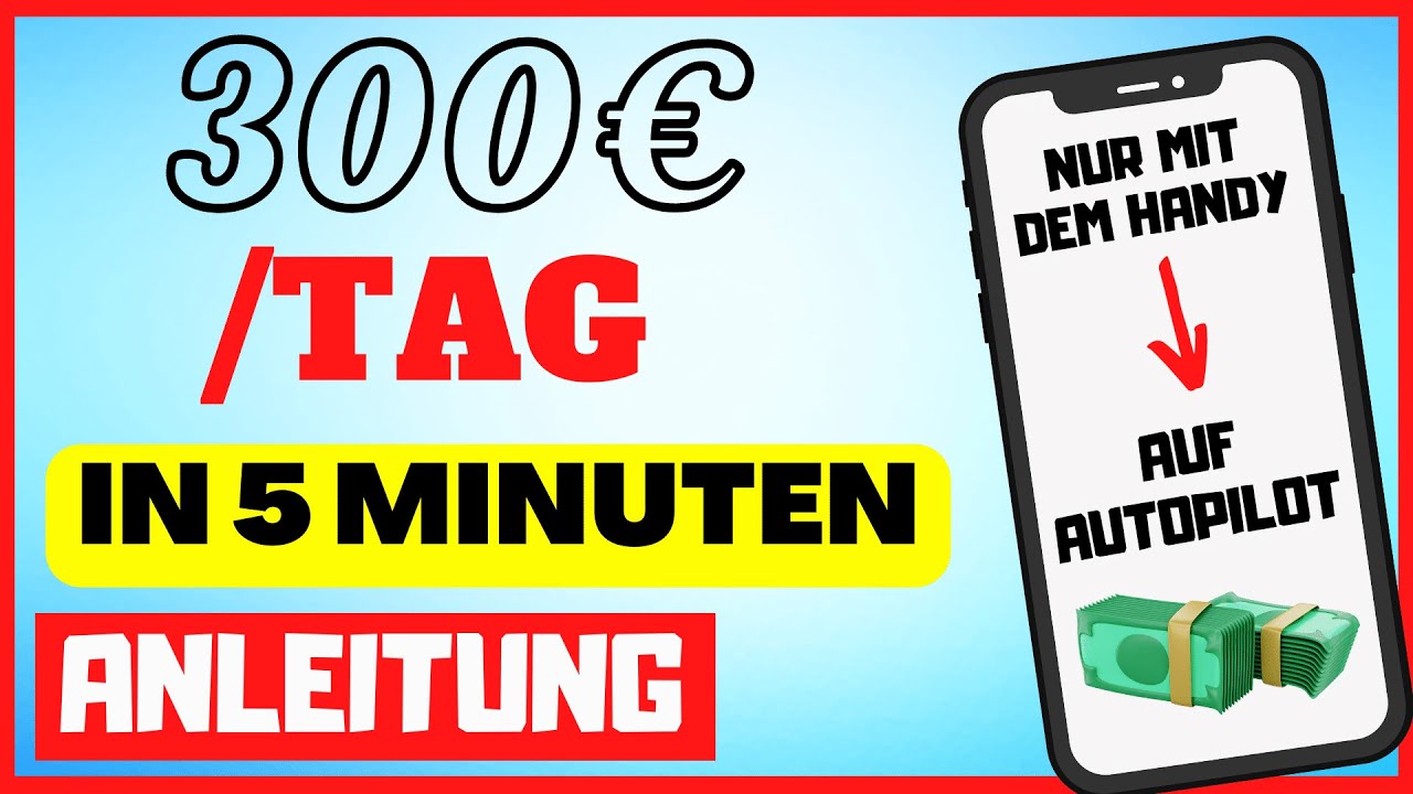 *NEUE METHODE* 300€ IN 5 MINUTEN AUF AUTOPILOT 💰 (Geld verdienen mit Tiktok, Instagram und Youtube)