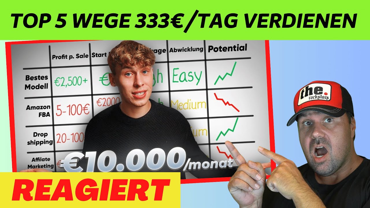 TOP 5 Wege 333€/TAG online verdienen in 2024 | Michael reagiert Vilius Lite