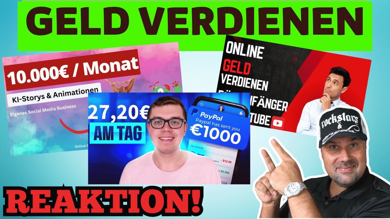 Geld verdienen: Heute reagiere ich wieder auf 3 Videos.